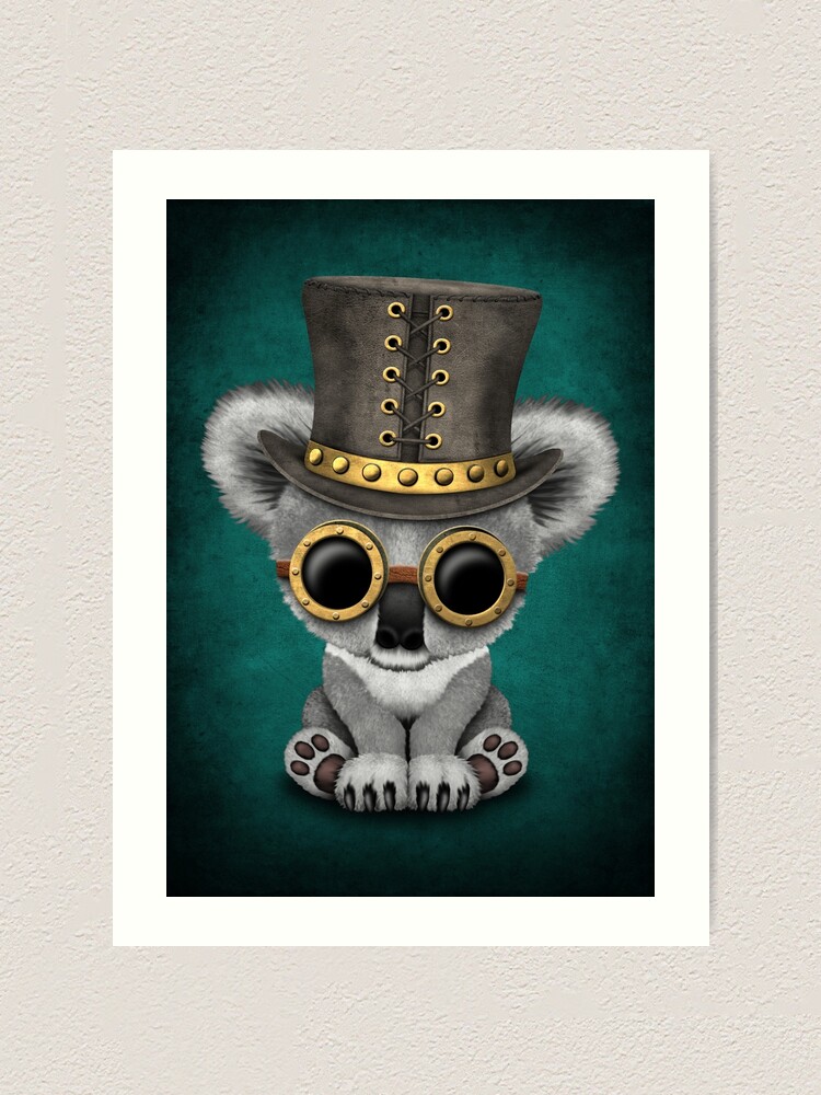 Vista alternativa de Lámina artística Steampunk Baby Koala Bear