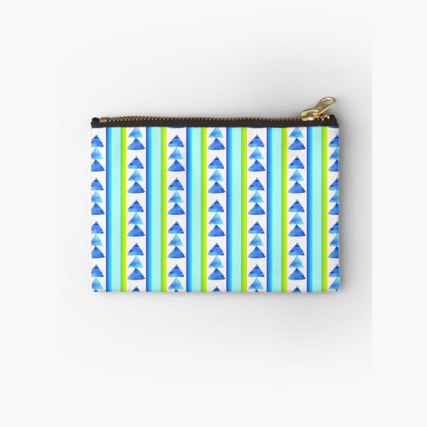 Item preview, Blue green triangle striped (vertical) designed and sold by lausn.
