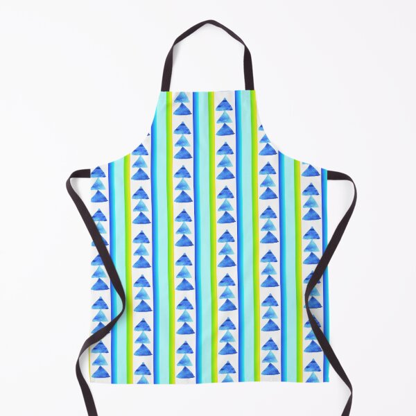 Item preview, Blue green triangle striped (vertical) designed and sold by lausn.