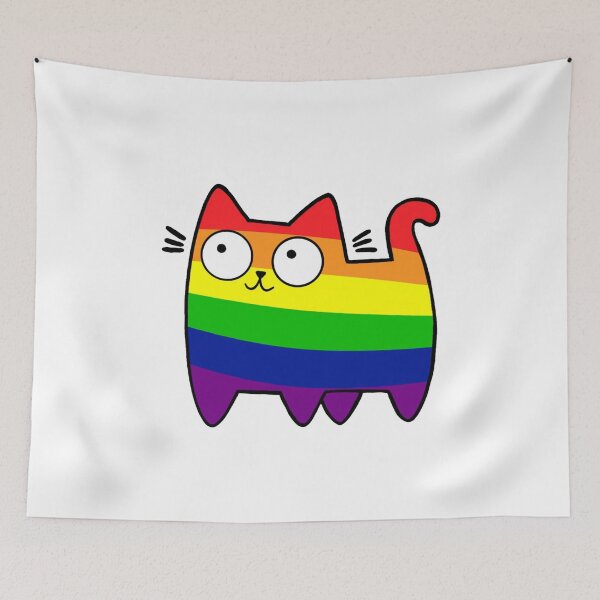 Item preview, Pride Allyship Cat  designed and sold by Design99Hill.