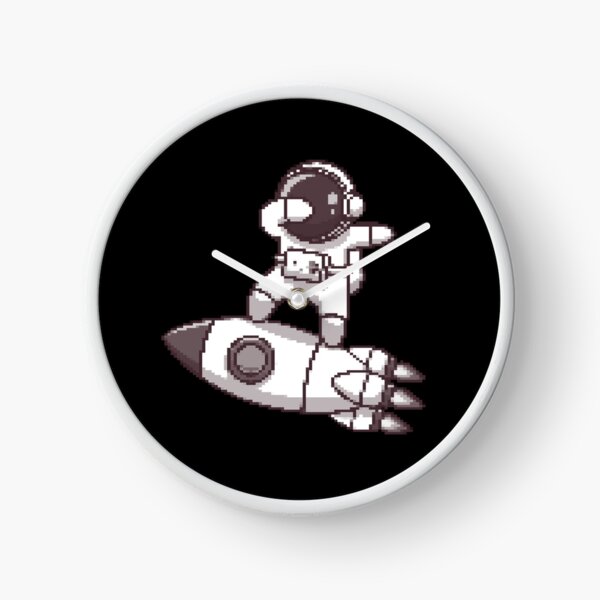 Item preview, Funny Pixel Astronaut On A Rocket Flying To The Sky designed and sold by Akimatax ✯✯✯✯✯.
