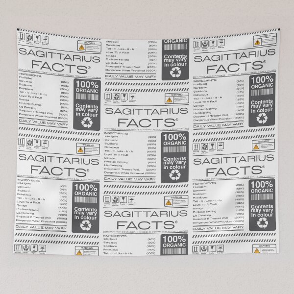 Item preview, warning Sagittarius horoscope Facts Astrological Zodiac designed and sold by bestdesign4u.