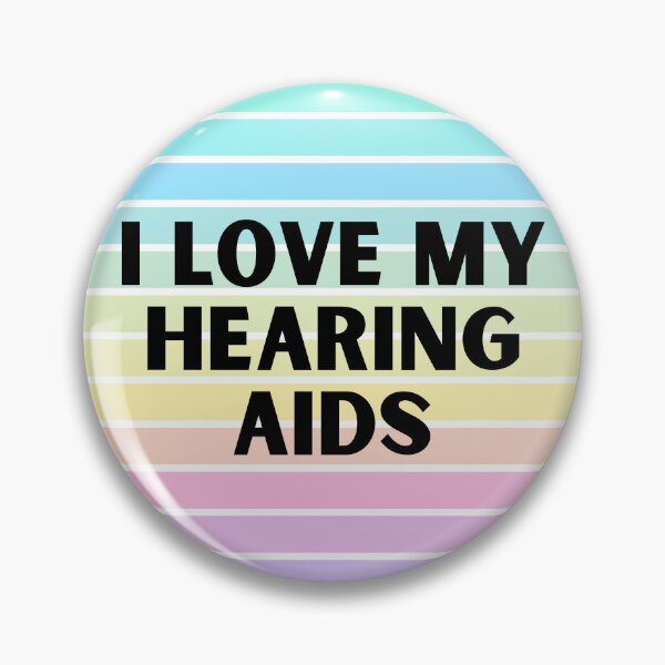 Item preview, I Love My Hearing Aids - Rainbow Circle designed and sold by Hear4theEars.