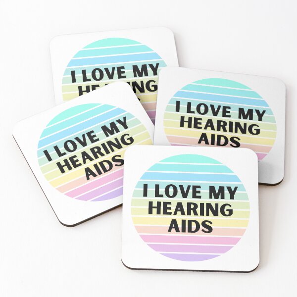 Item preview, I Love My Hearing Aids - Rainbow Circle designed and sold by Hear4theEars.