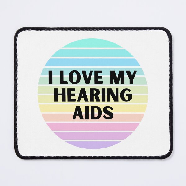 Item preview, I Love My Hearing Aids - Rainbow Circle designed and sold by Hear4theEars.