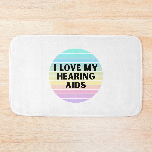 Item preview, I Love My Hearing Aids - Rainbow Circle designed and sold by Hear4theEars.