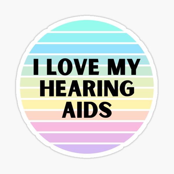 Artikel-Vorschau von Ich liebe meine Hörgeräte - Regenbogenkreis, designt und verkauft von Hear4theEars.
