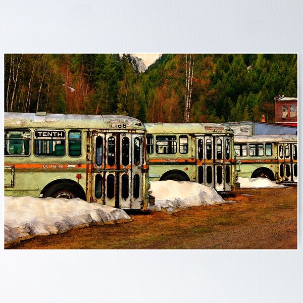 Aperçu de l'œuvre Bus Cimetière créée et vendue par NaturePrints.
