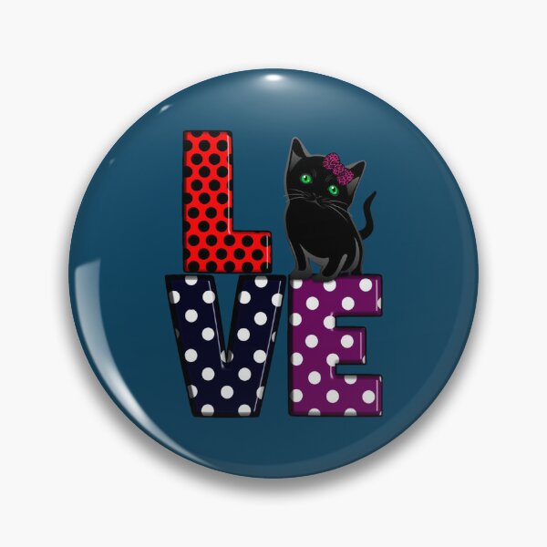 Artikelvorschau, Lieben Sie Katzen-Tupfenentwurf und schwarze niedliche Miezekatze entworfen und verkauft von KeivinDEShop.