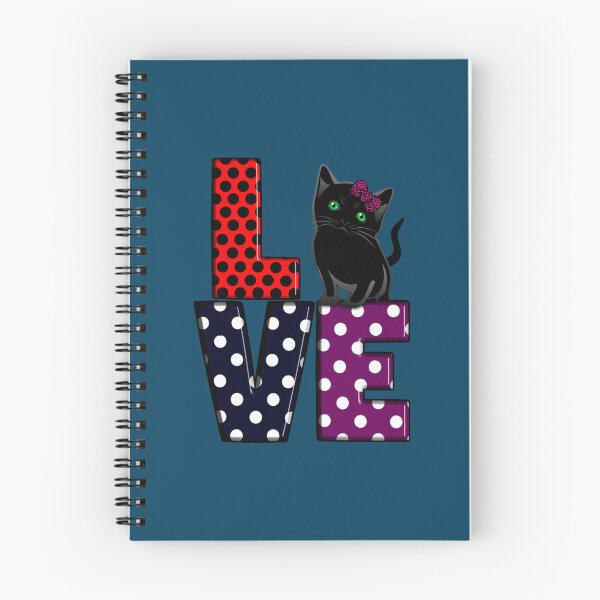 Artikelvorschau, Lieben Sie Katzen-Tupfenentwurf und schwarze niedliche Miezekatze entworfen und verkauft von KeivinDEShop.
