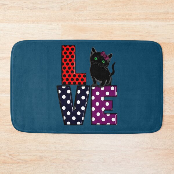 Artikelvorschau, Lieben Sie Katzen-Tupfenentwurf und schwarze niedliche Miezekatze entworfen und verkauft von KeivinDEShop.