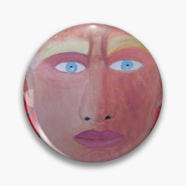 Item preview, Blonde man with red background designed and sold by Rebekah Gavra.