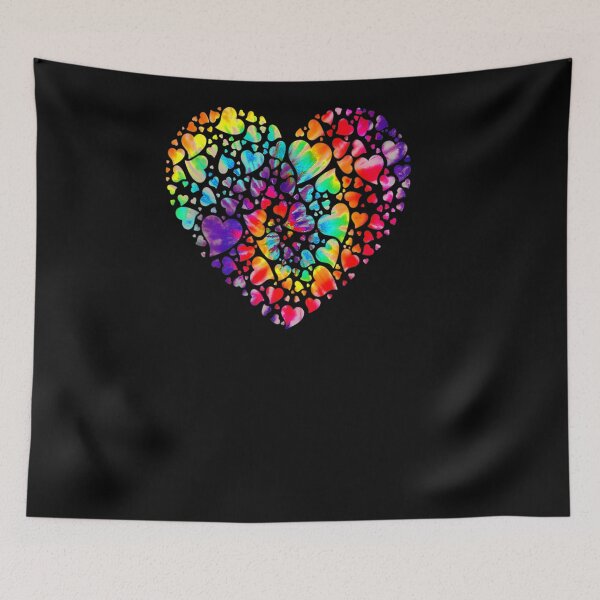 Item preview, COLORFUL TYE DYE DIE TIE HEART VALENTINE DAY designed and sold by sobriowslen.