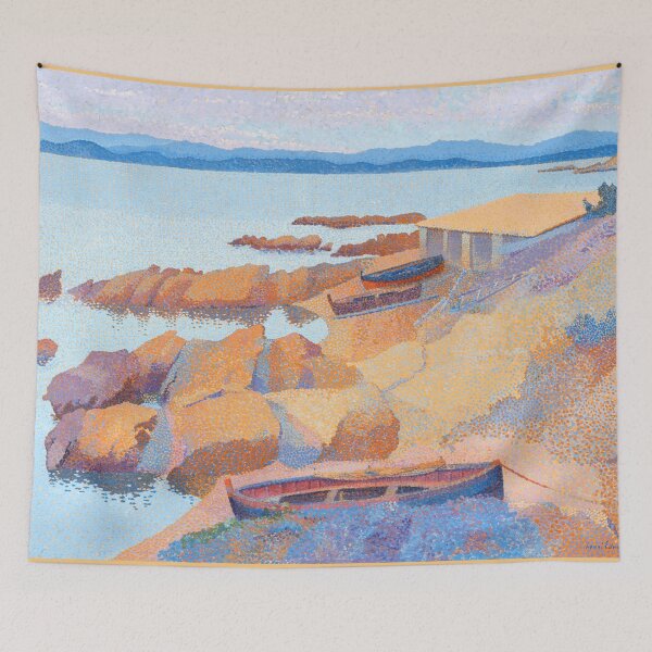 Item preview, Calanque des Antibois 1891–1892 painting in high resolution by Henri-Edmond Cross designed and sold by TeeARTHY.