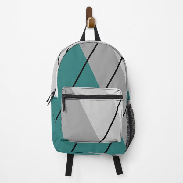 Item preview, Grey triangles on turquoise background designed and sold by BattaAnastasia.