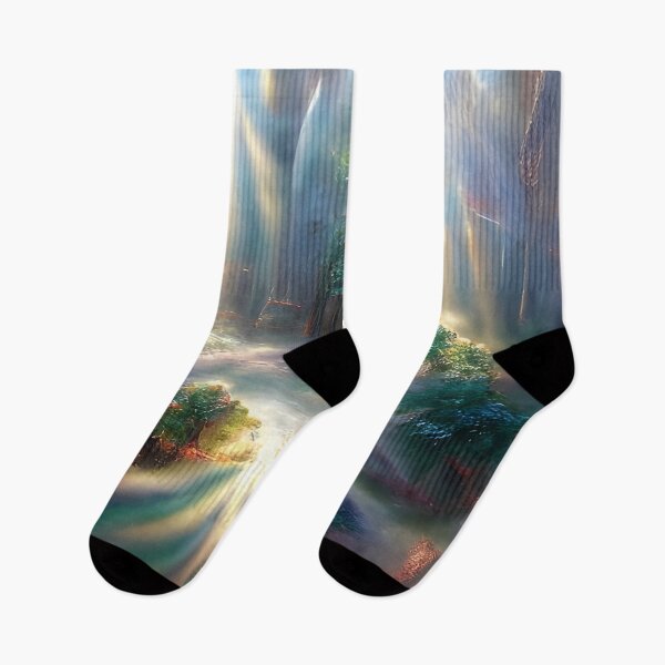 Item preview, Sunrays Shining Through a Forest designed and sold by theartmuseums.