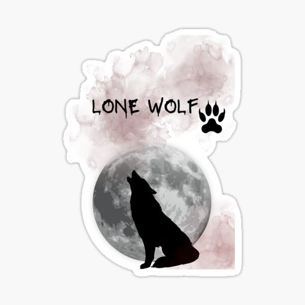 "Lone Wolf" Sticker by PhantomZone Redbubble