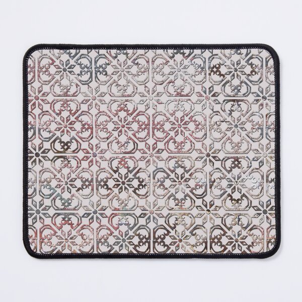 Item preview, Vintage Mediterranean tiles pattern pink and grey designed and sold by Anna Lemos.