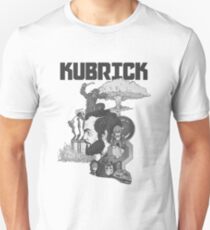 Stanley Kubrick Schwarz und Weiß Slim Fit T-Shirt