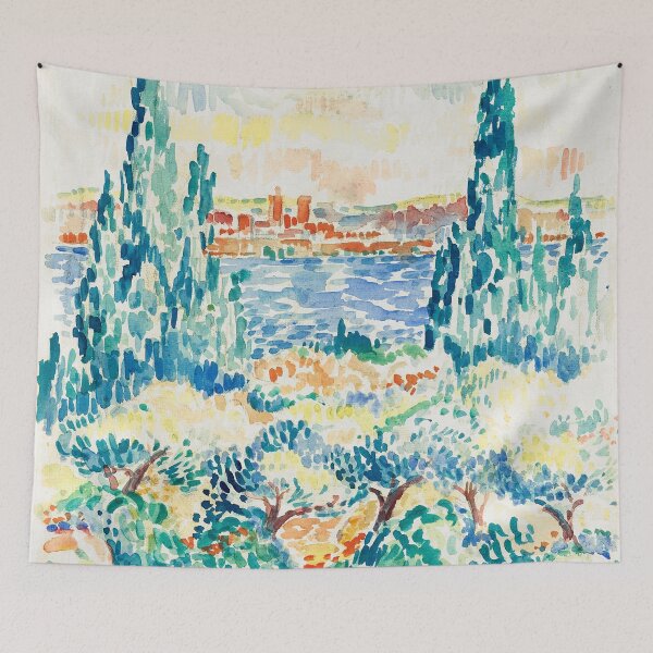 Item preview, Antibes (1907) painting in high resolution by Henri-Edmond Cross. Original from The Art Institute of Chicago. designed and sold by TeeARTHY.