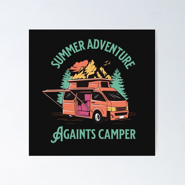 Item preview, Summer Adventure Againts Camper  designed and sold by formylovelydog.