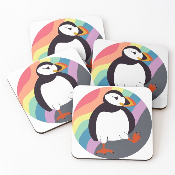 Item preview, Rainbow Puffin designed and sold by kjenky.
