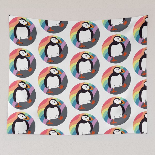 Item preview, Rainbow Puffin designed and sold by kjenky.