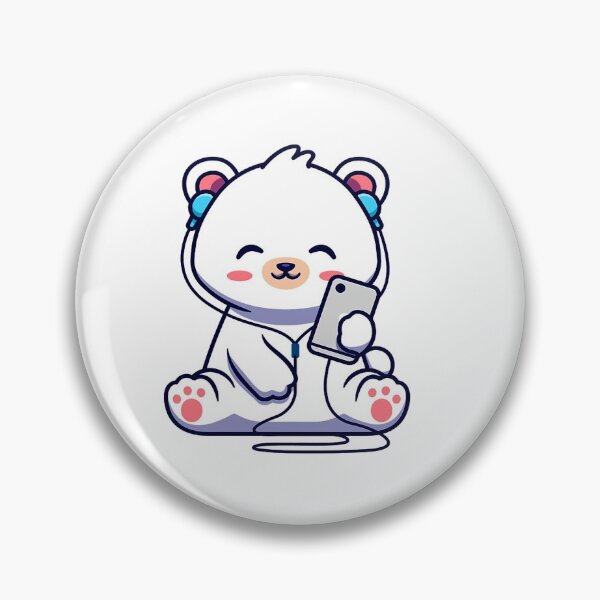 Item preview, Cute Bear Listening a Music designed and sold by yudauh65.
