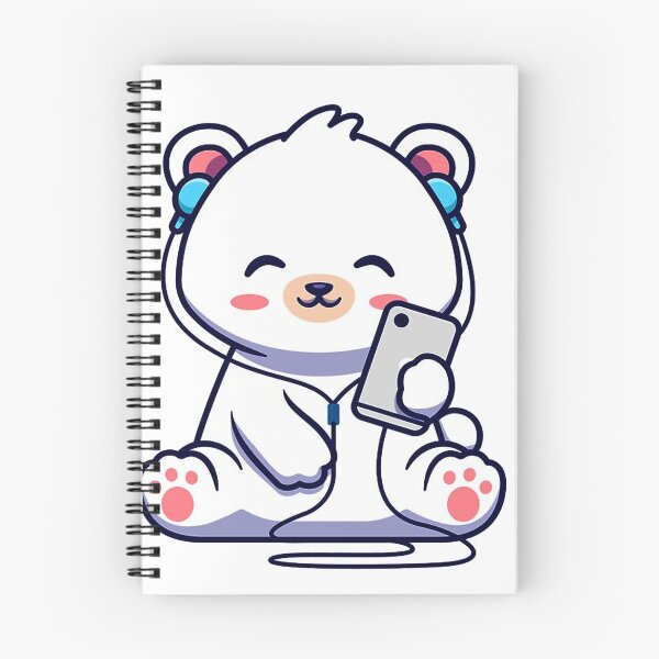 Item preview, Cute Bear Listening a Music designed and sold by yudauh65.