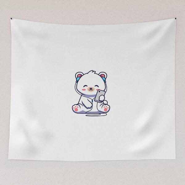 Item preview, Cute Bear Listening a Music designed and sold by yudauh65.