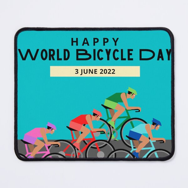 Item preview, Happy world bicycle day designed and sold by Jaadueekala.