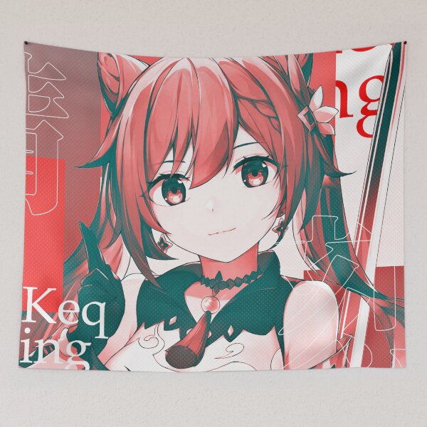 Item preview, Aesthetic Keqing Genshin Impact designed and sold by kylewords00.