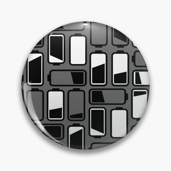 Item preview, Icons batteries in black white on a gray background designed and sold by PicturePatty.