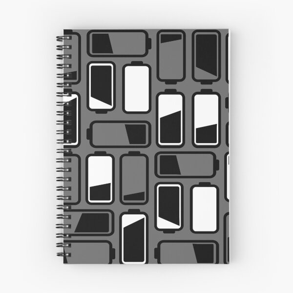 Item preview, Icons batteries in black white on a gray background designed and sold by PicturePatty.