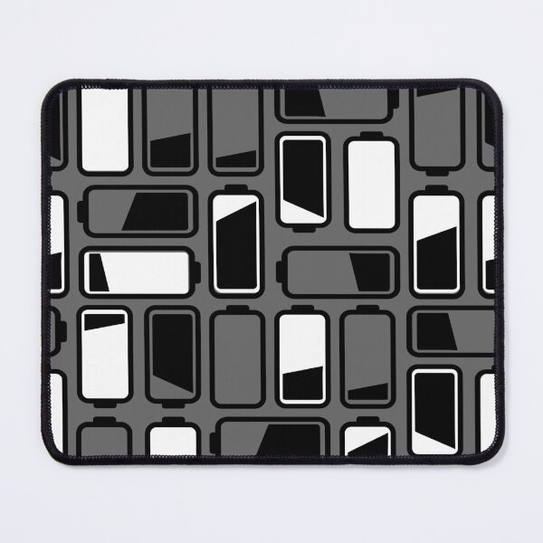 Item preview, Icons batteries in black white on a gray background designed and sold by PicturePatty.