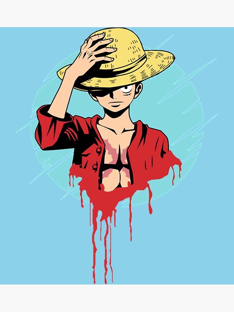 One Piece Monkey D. Luffy, Vector Anime - Manga - Posters and Art Prints