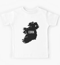 Cork, Ireland Silhouette Kids Tee