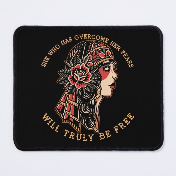 Item preview, She Who Has Overcome Her Fears, Old School, Neo Traditional Gypsy, Roma Traveller Tattoo designed and sold by Proverbial Wisdom Design.