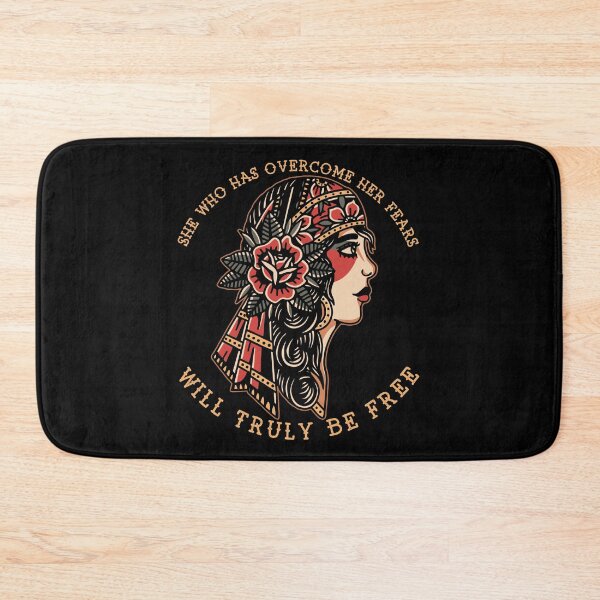 Item preview, She Who Has Overcome Her Fears, Old School, Neo Traditional Gypsy, Roma Traveller Tattoo designed and sold by Proverbial Wisdom Design.