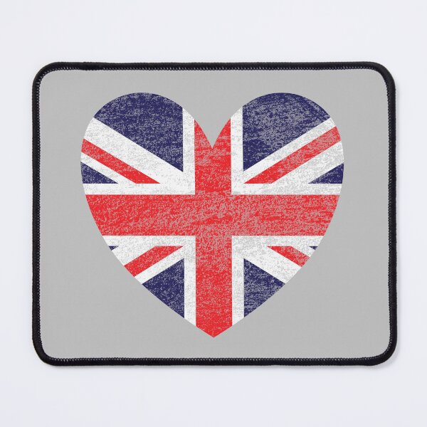 Item preview, Cool distressed design of the British Flag within a heart designed and sold by Rhu Creations.