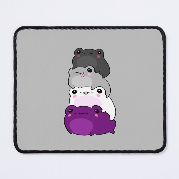 Artikelvorschau, Dezenter Queer-Pride-Frosch in den Farben der asexuellen Flagge: Ein ästhetisches Ace-Pride-Geschenk in Grau, Weiß und Lila für die Pride-Monatsparade im Juni entworfen und verkauft von MinistryOfFrogs.