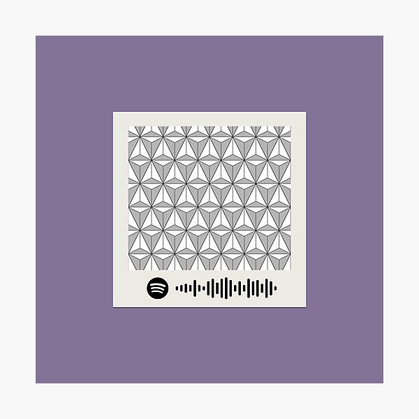 "Spaceship Earth Spotify QR Code" Photographic Print for Sale by ...
