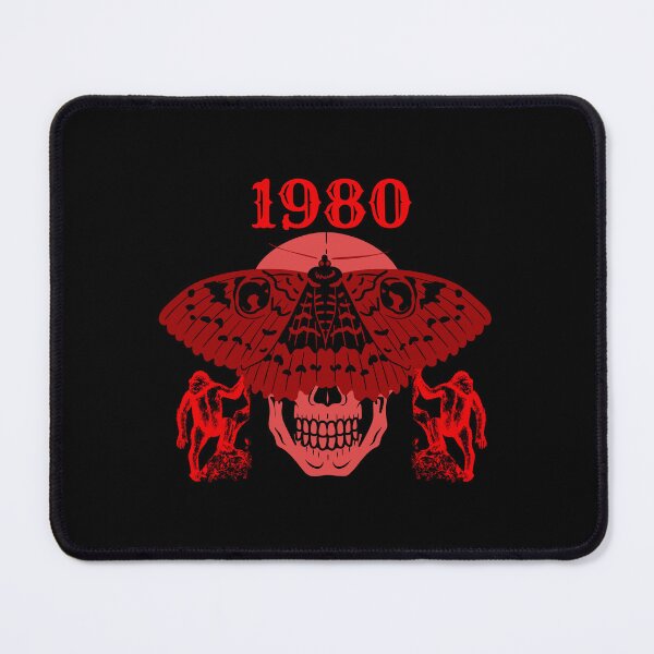 Item preview, 1980 Red Black skull-butterfly designed and sold by KS-Y.