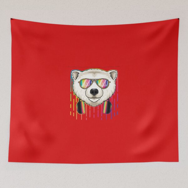 Item preview, Music Polar Bear Dj With Headphones Music Lovers designed and sold by yudauh65.