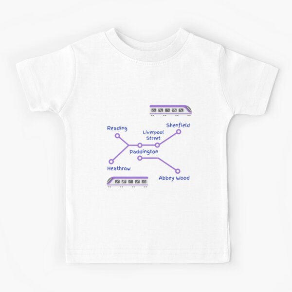 Item preview, Elizabeth Line Purple Train Map designed and sold by LoloTrends.