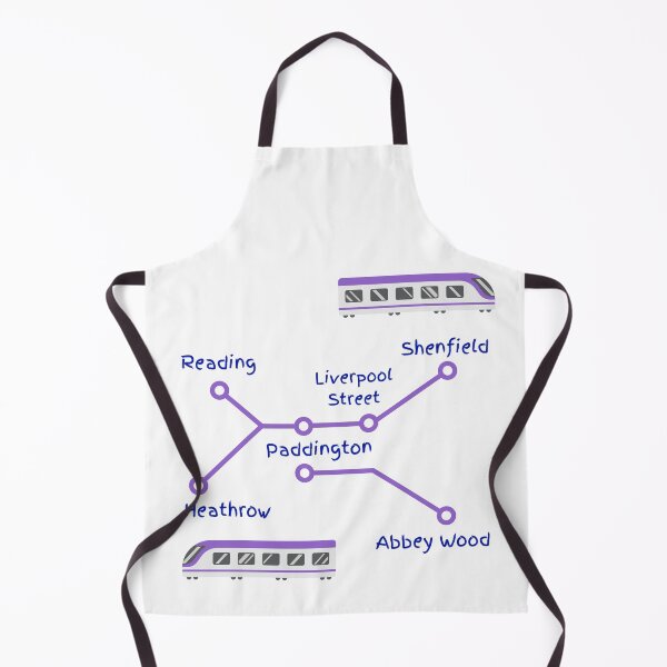 Item preview, Elizabeth Line Purple Train Map designed and sold by LoloTrends.
