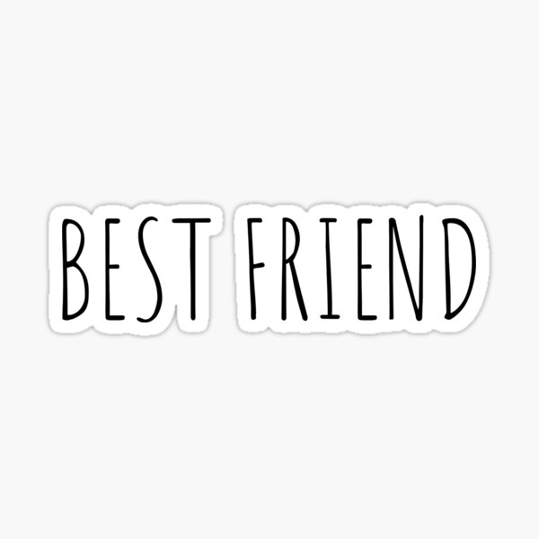 Best Friend Sticker For Sale By Retrocave Redbubble