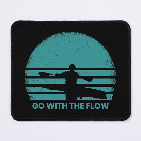 Item preview, Kayaking Retro Go With The Flow Funny Kayak designed and sold by ujgbnx.