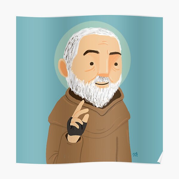 Pósters: Santo Padre Pio De Pietrelcina | Redbubble