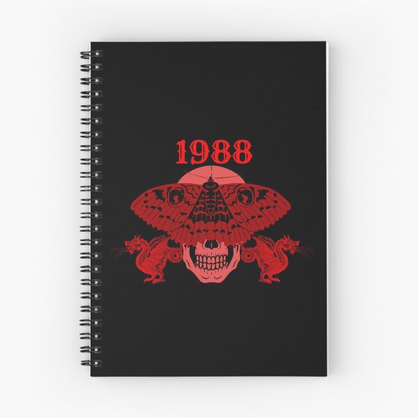 Item preview, 1988  Red Black skull-butterfly designed and sold by KS-Y.